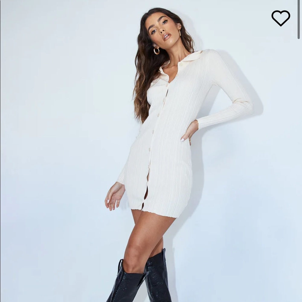 Princess Polly Janelle Mini Dress Cream